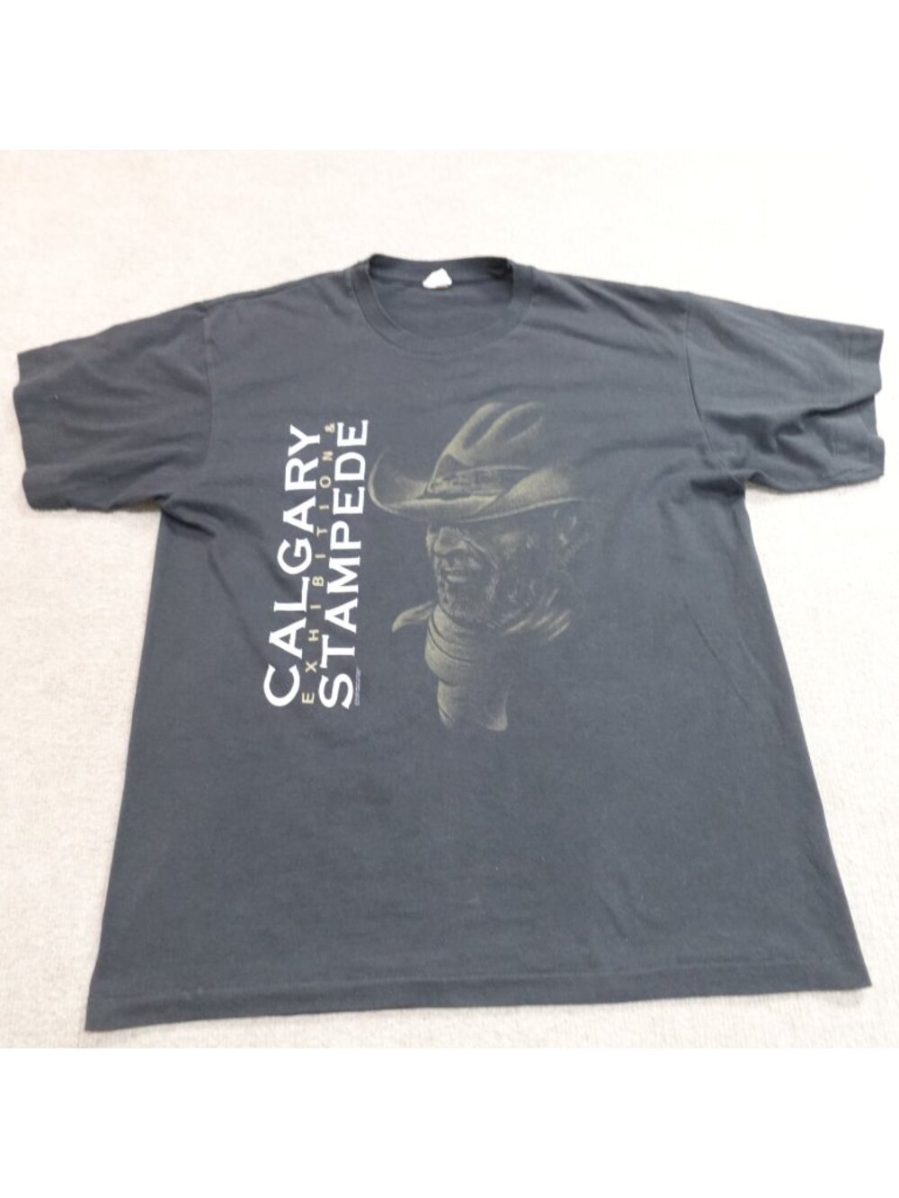 Vintage Calgary Stampede Shirt Medium Black Rodeo Calgary 1994 Cowboy